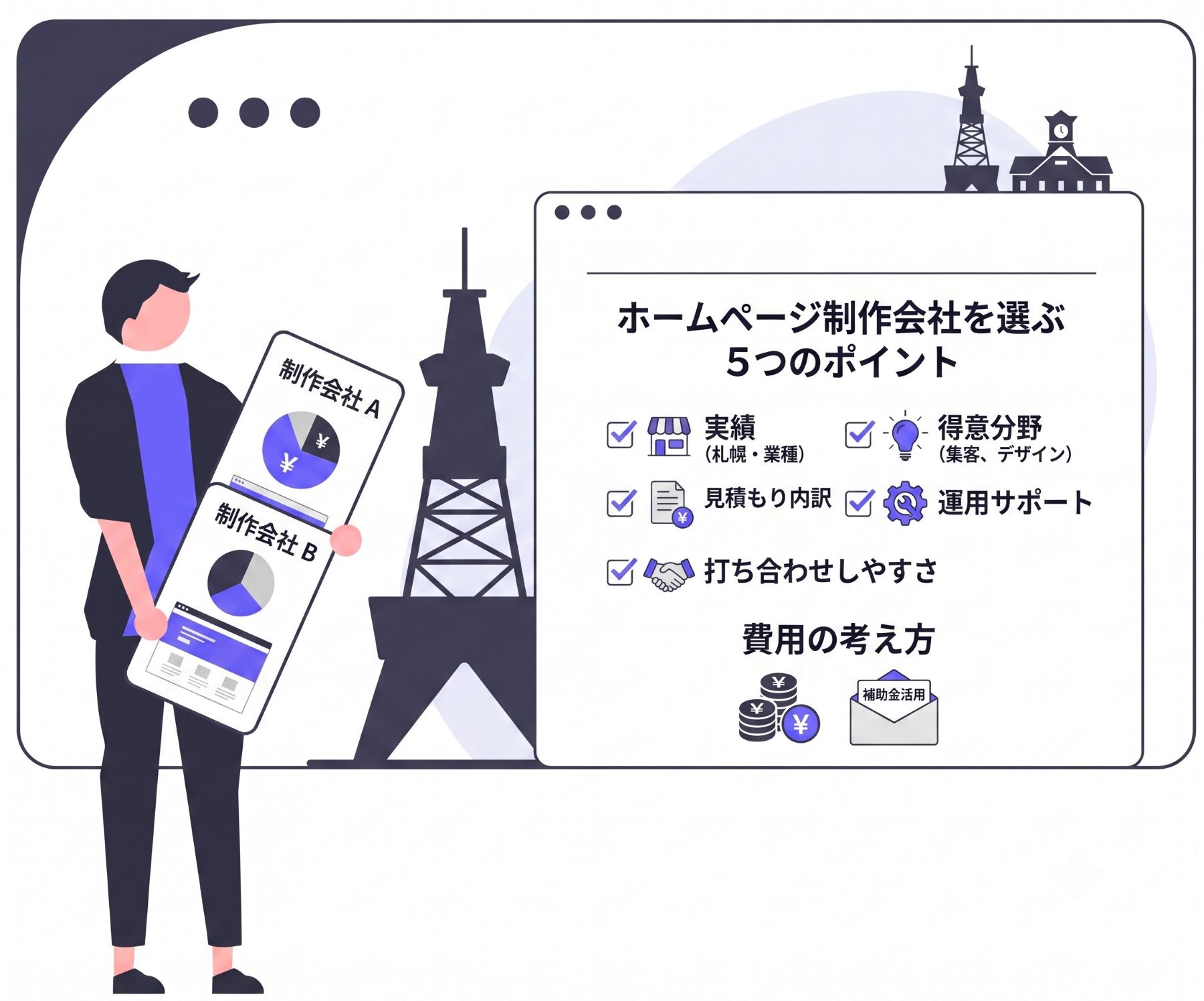 札幌の店舗・中小企業向け｜ホームページ制作会社の選び方と費用の考え方